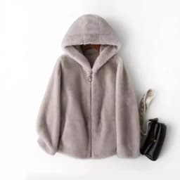 ZXRYXGS High Quality Faux Fur Coat Hoode Women's Jackets 2025 New Autumn and Winter Fashionable Jackets Women Coat Tide