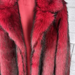 DEAT 2025 winter new fashion high quality Fox Faux Fur long Coat for Women Suit Collar solid color thick warm jacket 11A06914