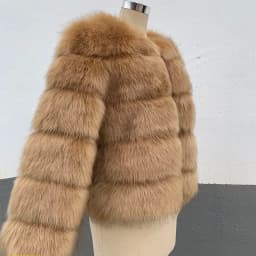 Women's Fashion faux fur coat super hot Autumn Winter women short Faux fox fur fluffy jacket high quality Ladies furry coats