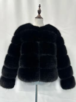 Women's Fashion faux fur coat super hot Autumn Winter women short Faux fox fur fluffy jacket high quality Ladies furry coats