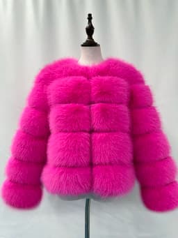 Women's Fashion faux fur coat super hot Autumn Winter women short Faux fox fur fluffy jacket high quality Ladies furry coats