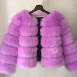 Women's Fashion faux fur coat super hot Autumn Winter women short Faux fox fur fluffy jacket high quality Ladies furry coats