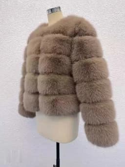 Women's Fashion faux fur coat super hot Autumn Winter women short Faux fox fur fluffy jacket high quality Ladies furry coats