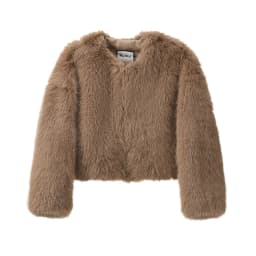 Neo Mint Brand Fashion 2024 Winter Sweet Pink Cropped Faux Fur Coat Women Streetwear Ins Chic Girls Fluffy Fox Fur Jacket Female