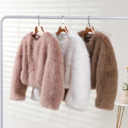 Neo Mint Brand Fashion 2024 Winter Sweet Pink Cropped Faux Fur Coat Women Streetwear Ins Chic Girls Fluffy Fox Fur Jacket Female