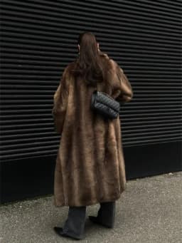 European And American Brown Eco-Friendly Artificial Fur Coat For Women Thickened High Street Loose Oversize Fashion Streetwear
