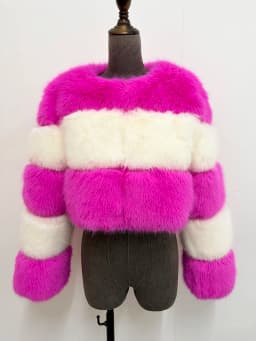 ZADORIN Customized Color Fluffy Short Faux Fur Coat Women Jackets Winter Long Sleeve Zipper Faux Fur Jacket Woman Fur Top Coats