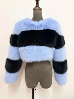 ZADORIN Customized Color Fluffy Short Faux Fur Coat Women Jackets Winter Long Sleeve Zipper Faux Fur Jacket Woman Fur Top Coats