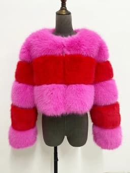 ZADORIN Customized Color Fluffy Short Faux Fur Coat Women Jackets Winter Long Sleeve Zipper Faux Fur Jacket Woman Fur Top Coats