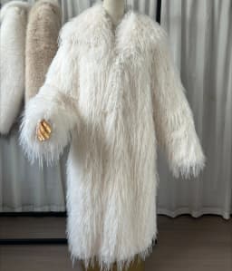 Faux Fur Women Long Coats Jackets Casual Coat Thick Warm Y2k Streetwear Jacket Elegant Work Outerwear Autumn Winter 2025