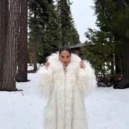 Faux Fur Women Long Coats Jackets Casual Coat Thick Warm Y2k Streetwear Jacket Elegant Work Outerwear Autumn Winter 2025