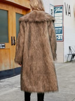 Women's Warm Faux Fox Fur Long Coat Winter Jackets Leisure Long Jacket Windbreaker Women Thick Fluffy Luxury Bontjas Outerwear