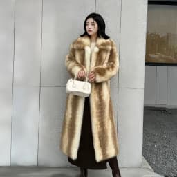 Winter Women High Quality Faux Fox Fur Coat Luxury Long Fur Coat Lapel OverCoat Thick Warm Female Plush Coats