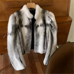Faux Mink Fur Coat for Women,Short Jackets,O-Neck Overcoat,Female Clothes,High-Quality,England Style,Autumn,Winter,New