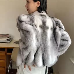 Faux Mink Fur Coat for Women,Short Jackets,O-Neck Overcoat,Female Clothes,High-Quality,England Style,Autumn,Winter,New