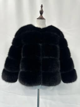 FANPUGUIZHEN Women Coats Autumn Winter New Fashion Pink Faux Fur Coat Elegant Thick Warm Outerwear Fake Fur Woman Jackets