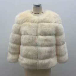 FANPUGUIZHEN Women Coats Autumn Winter New Fashion Pink Faux Fur Coat Elegant Thick Warm Outerwear Fake Fur Woman Jackets