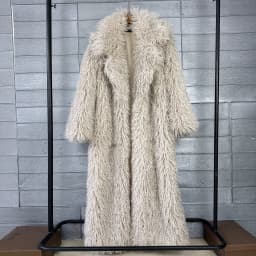 LANMREM Colorful Women's Furry Coat Rose Pink Faux Fur Coat Suit Collar Autumn Winter Thick Cardigan Long Overcoat Chic 2DB5859