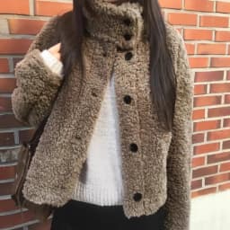 Women's Stylish Warm Faux Fur Jacket Retro Vintage Winter Coat All-Match Thickened Plush Integrated Leather And Fur Outerwear