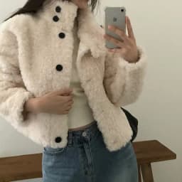 Women's Stylish Warm Faux Fur Jacket Retro Vintage Winter Coat All-Match Thickened Plush Integrated Leather And Fur Outerwear