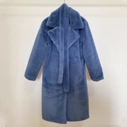 Luxury Winter Long Overcoats Women Oversized Lapel Belted Faux Rabbit Fur Coat Jacket Female Plus Size Outerwear Plush Fur Coats