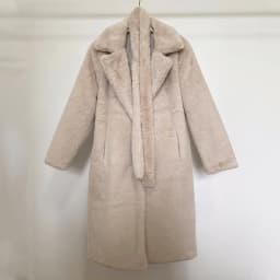 Luxury Winter Long Overcoats Women Oversized Lapel Belted Faux Rabbit Fur Coat Jacket Female Plus Size Outerwear Plush Fur Coats