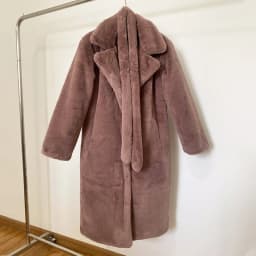 Luxury Winter Long Overcoats Women Oversized Lapel Belted Faux Rabbit Fur Coat Jacket Female Plus Size Outerwear Plush Fur Coats