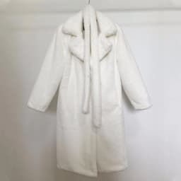 Luxury Winter Long Overcoats Women Oversized Lapel Belted Faux Rabbit Fur Coat Jacket Female Plus Size Outerwear Plush Fur Coats