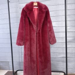 Overcoat Fur & Faux Fur 2026 New Fashion High Quality Women's Fur Coat Winter Season Style Lapel Thick Imitation Fur Women H320