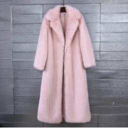 Overcoat Fur & Faux Fur 2026 New Fashion High Quality Women's Fur Coat Winter Season Style Lapel Thick Imitation Fur Women H320