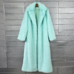 Overcoat Fur & Faux Fur 2026 New Fashion High Quality Women's Fur Coat Winter Season Style Lapel Thick Imitation Fur Women H320