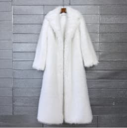 Overcoat Fur & Faux Fur 2026 New Fashion High Quality Women's Fur Coat Winter Season Style Lapel Thick Imitation Fur Women H320