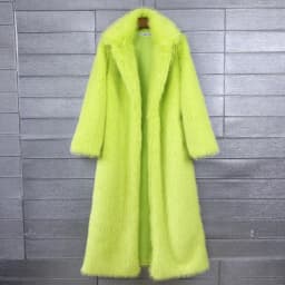 Overcoat Fur & Faux Fur 2026 New Fashion High Quality Women's Fur Coat Winter Season Style Lapel Thick Imitation Fur Women H320