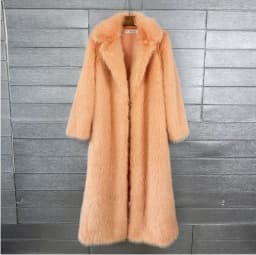 Overcoat Fur & Faux Fur 2026 New Fashion High Quality Women's Fur Coat Winter Season Style Lapel Thick Imitation Fur Women H320