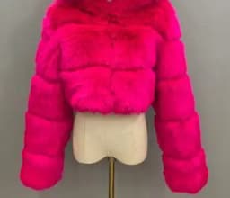 HJQJLJLS 2022 Winter Fashion Women Short Faux Fox Fur Coat Female Thick Fluffy Long Sleeve Crop Furry Top Lady Jacket LJLS129