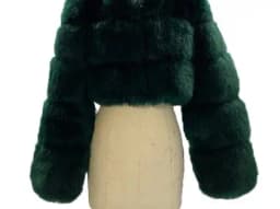 HJQJLJLS 2022 Winter Fashion Women Short Faux Fox Fur Coat Female Thick Fluffy Long Sleeve Crop Furry Top Lady Jacket LJLS129