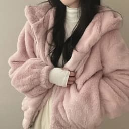 Winter Women 2024 New Korean Fur Coat Luxury Zipper Loose Hoodies Over Coat Thick Warm Plus Size Female Plush Casual Coats