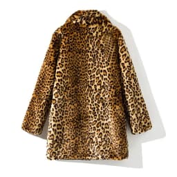 Women Furry Faux Fur Short Coats Jackets Men Leopard Coat Thick Warm Y2k Streetwear Jacket Work Elegant Outerwear Autumn Winter