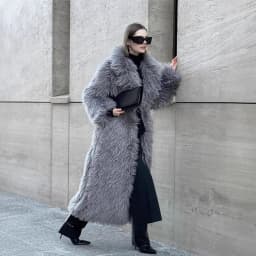 Faux Fur Long Coats Women Y2k Thick Warm Coat Furry Turn Down Collar Y2k Streetwear Jacket Elegant Autumn Winter Maxi Jackets