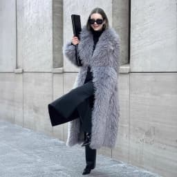 Faux Fur Long Coats Women Y2k Thick Warm Coat Furry Turn Down Collar Y2k Streetwear Jacket Elegant Autumn Winter Maxi Jackets