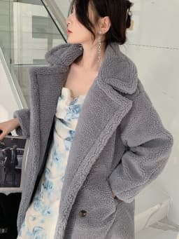 Fashionable Thickened Lamb Fur Jacket Women's Mid-Length Winter Coat Korean Style Teddy Bear Design Eco-Friendly Outerwear