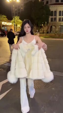 2026 Elegant Cropped Faux Fox Fur Coat for Women Autumn Winter Fashion Fluffy Cuff Warm Jacket Female Soft Cozy Plush Outerwear