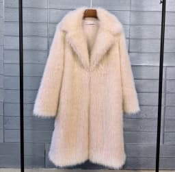 Fur & Faux Fur Coat Feminine Elegance 2026 New Winter Women's Fur Coat Fashion Temperament Lapel Solid Color Women Fur Coat H193