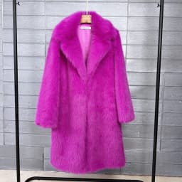 Fur & Faux Fur Coat Feminine Elegance 2026 New Winter Women's Fur Coat Fashion Temperament Lapel Solid Color Women Fur Coat H193