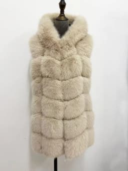 ZADORIN New Fashion Woman Sleeveless Faux Fur Coat Hooded Winter Fluffy Warm Faux Fur Vest Woman Faux Fur Coats and Jackets Tops