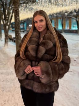 Luxury Two-tone Faux Fur Short Coat Women Fashion Full Sleeve Loose Warm Cropped Jackets Lady Winter Daily Highstreet Outerwear