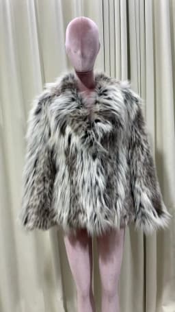 Lautaro Spring Autumn Winter Colorful Thickened Warm Hairy Shaggy Faux Fox Fur Coat Women Short Loose Luxury Fluffy Jacket 2025