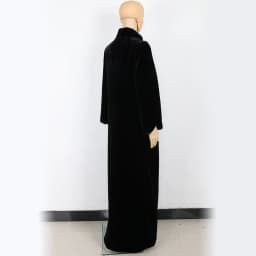 Nerazzurri Floor Length Fluffy Faux Fur Coat Women Black Extra Long Warm Outerwear Winter Furry Fake Fur Overcoat 5xl 6xl 7xl