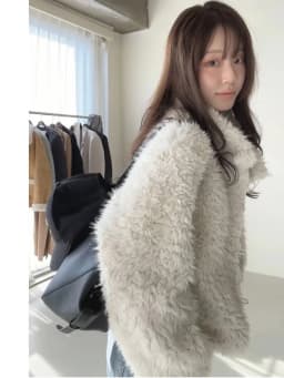 Korean Style Winter Stand Collar Faux Fur Coat Women's High End Single Button Warmth Large Coat Curly Hair Artificial Leather