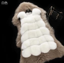 Women Vests Thick Faux Fur Tops Sleeveless Cardigan Round Neck Regular Vest Coats Solid Spliced Casual Lady Winter 2025